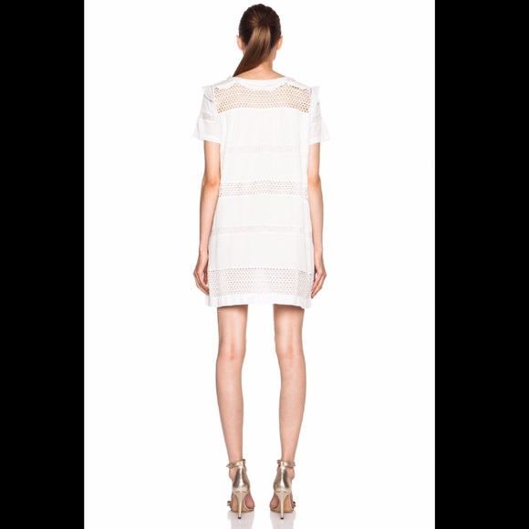 ISABEL MARANT - Caleen Eyelet Silk Cotton dress - Picture 9 of 9